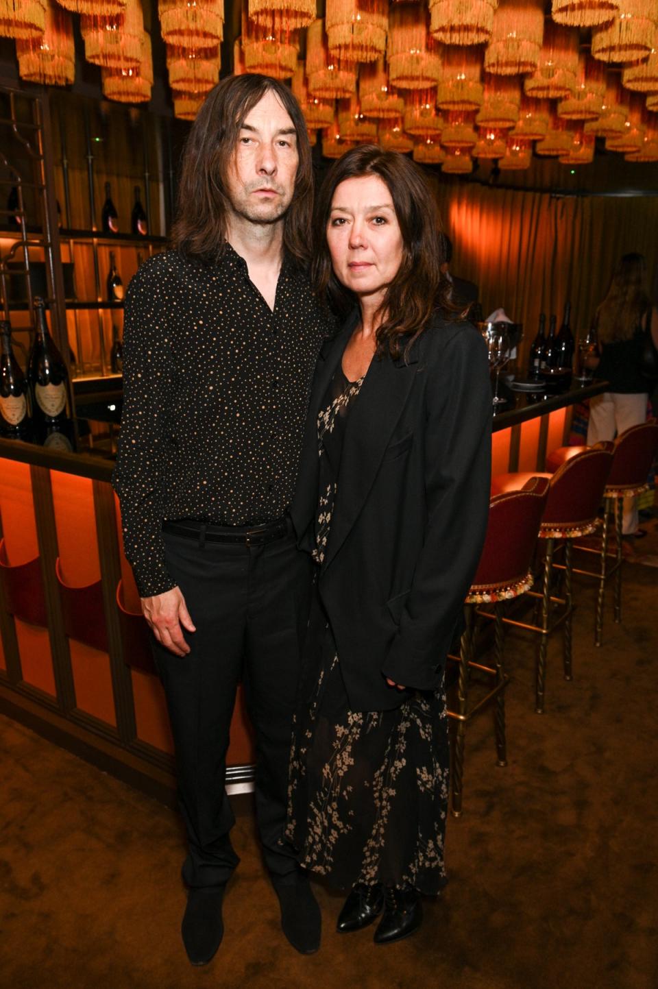 Bobby Gillespie and Katy England enjoyed the evening (Dave Benett)