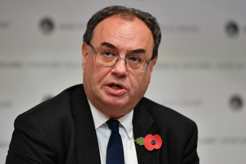 Andrew Bailey (Justin Tallis/PA) (PA Wire)