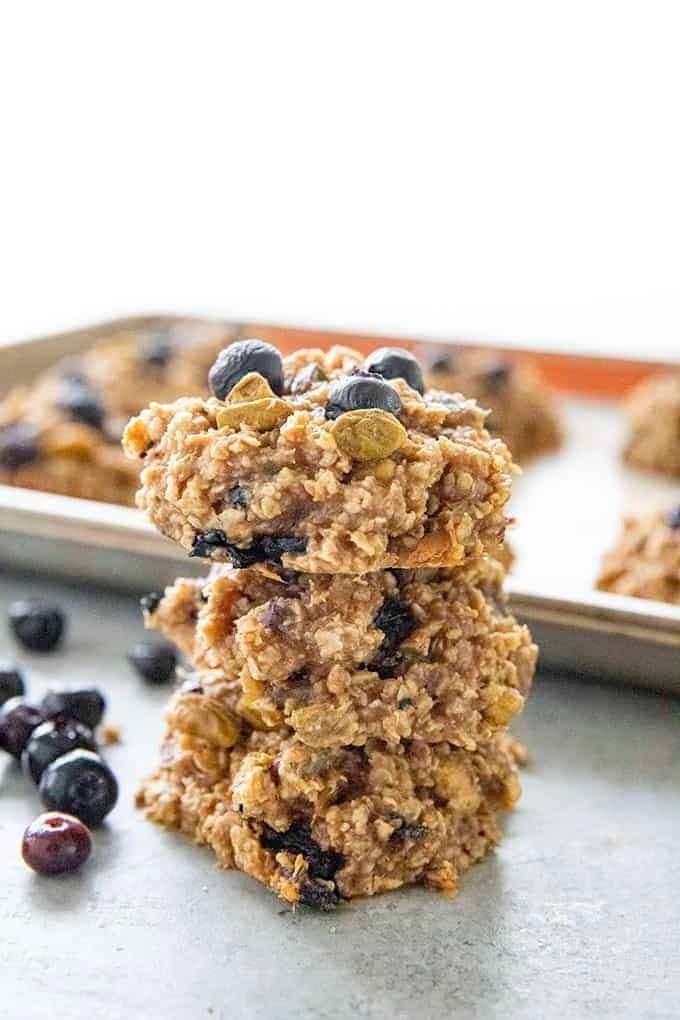 blueberry pistachio breakfast spring cookie recipe