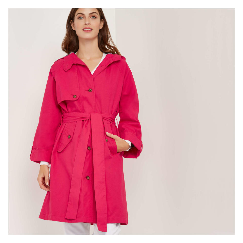 Hooded Trench Coat 