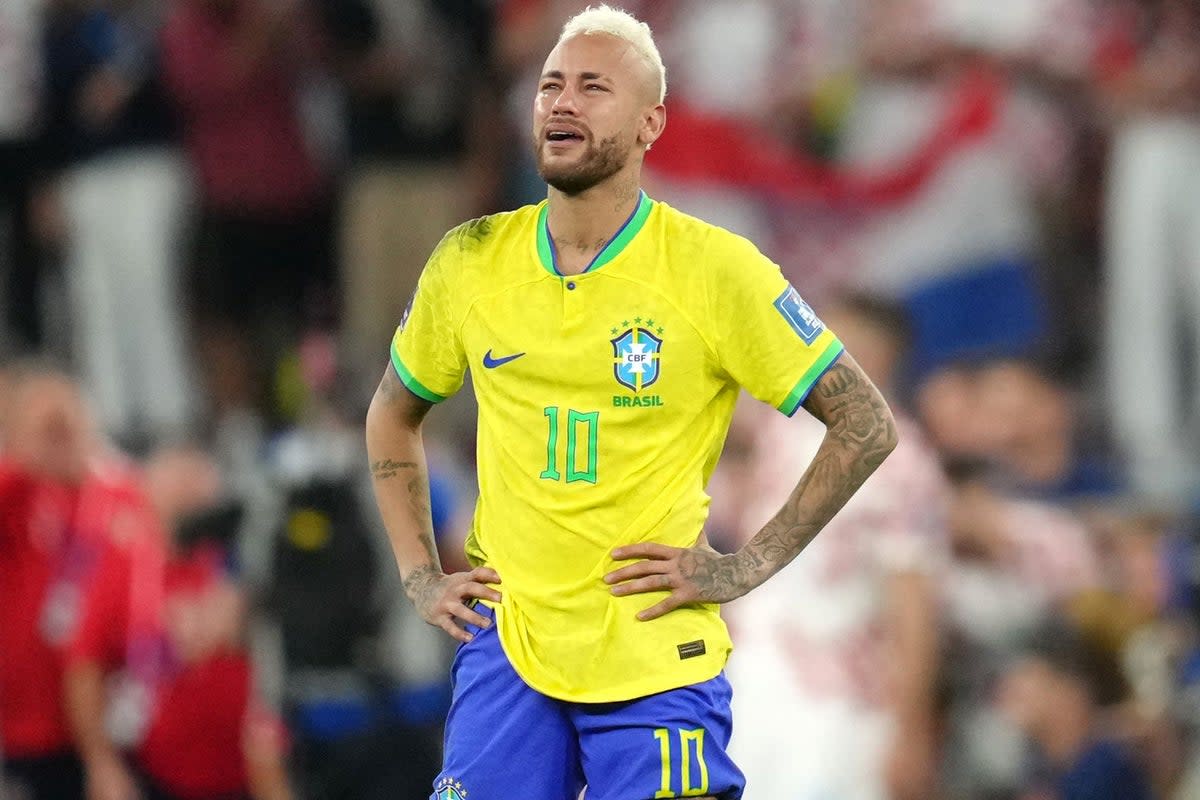 Neymar was left in tears by Brazil’s exit (Nick Potts/PA) (PA Wire)