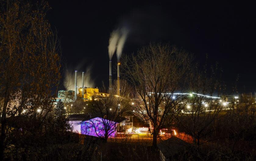 Colstrip, Montana, Monday, December 4, 2024 - The Colstrip Power Plant delivers power to Washington State and faces a possible shutdown or reduction of capacity, putting in doubt the future of a century old community that has thrived on it's existence. (Robert Gauthier/Los Angeles Times)