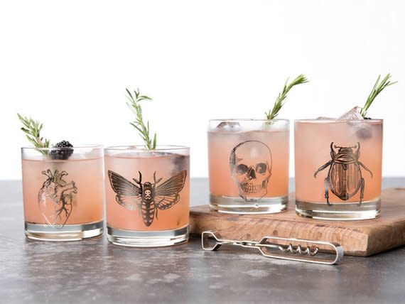 6) Macabre Tumbler Glass Set