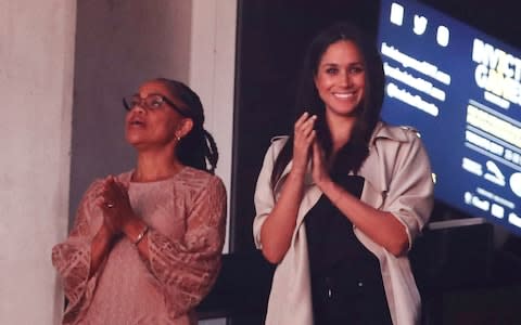Meghan Markle and her mother, Doria - Credit: Reuters