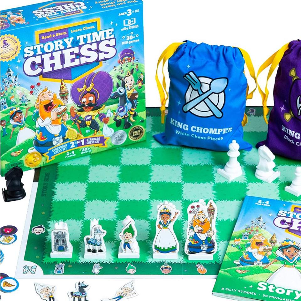 <p><a href="https://go.redirectingat.com?id=74968X1596630&url=https%3A%2F%2Fwww.walmart.com%2Fip%2FStory-Time-Chess-The-Game%2F469893626&sref=https%3A%2F%2Fwww.bestproducts.com%2Fparenting%2Fg38053738%2Fgifts-for-7-year-old-boys%2F" rel="nofollow noopener" target="_blank" data-ylk="slk:Shop Now;elm:context_link;itc:0;sec:content-canvas" class="link ">Shop Now</a></p><p>Story Time Chess Board Game</p><p>walmart.com</p><p>$39.99</p>