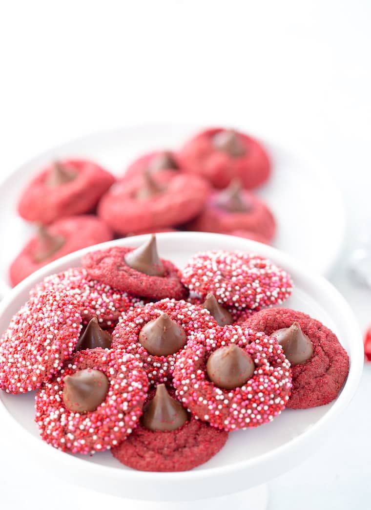 Red Velvet Blossom Cookies