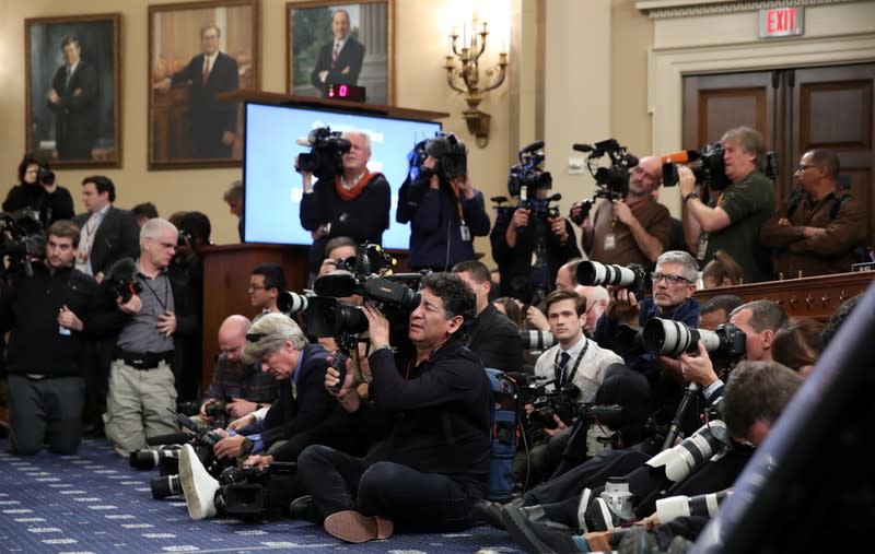 U.S. Ambassador to EU Sondland testifies at House Intelligence Committee hearing on Trump impeachment inquiry on Capitol Hill in Washington