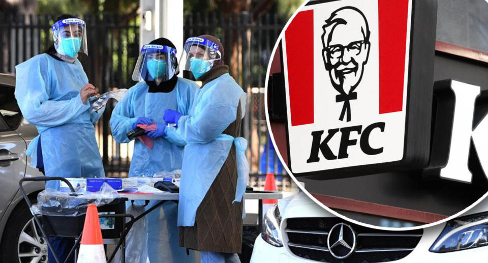 Contact tracers are scrambling to ensure customers of KFC Punchbowl over a seven-day period are identified. Source: Getty