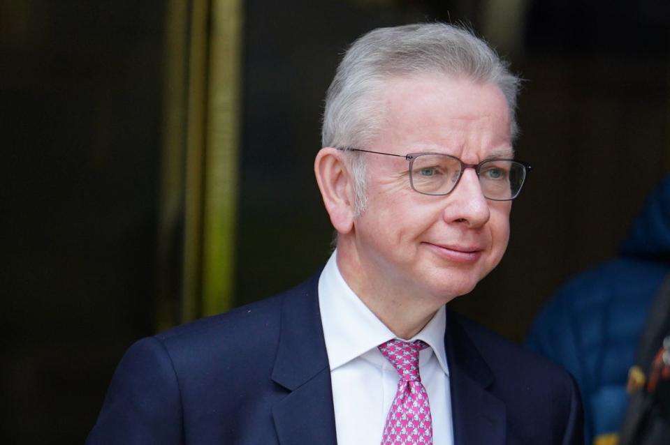 Michael Gove has said that a number of organisations could be subject to restrictions under new measures announced today (Jordan Pettitt/PA Wire)