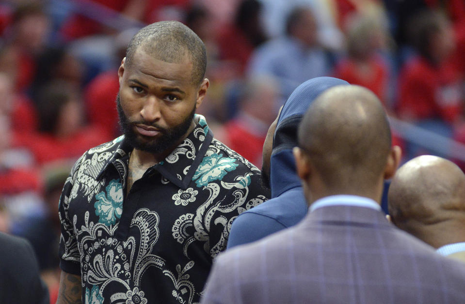 The Lakers reportedly turned down a chance to add DeMarcus Cousins alongside LeBron James on a cheap, one-year deal, clearing his path to Golden State. (AP)