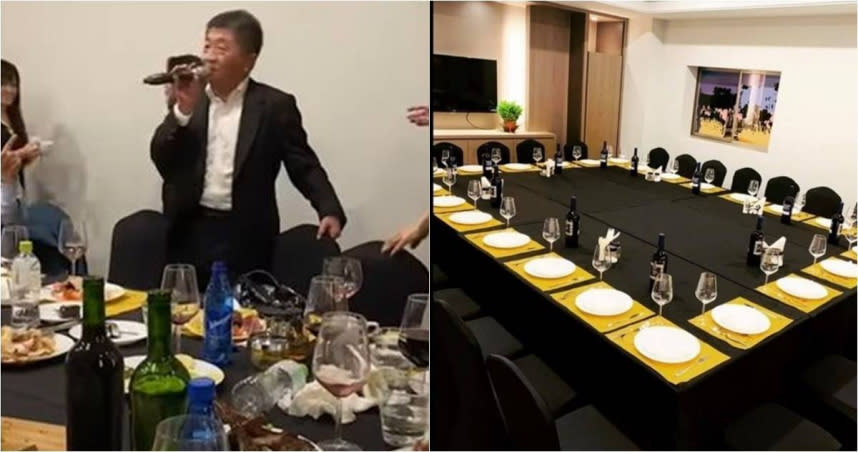 網路瘋傳衛福部部長陳時中，私下與友人聚餐喝酒唱歌的影片。（圖／摘自影片截圖，翻攝臉書）