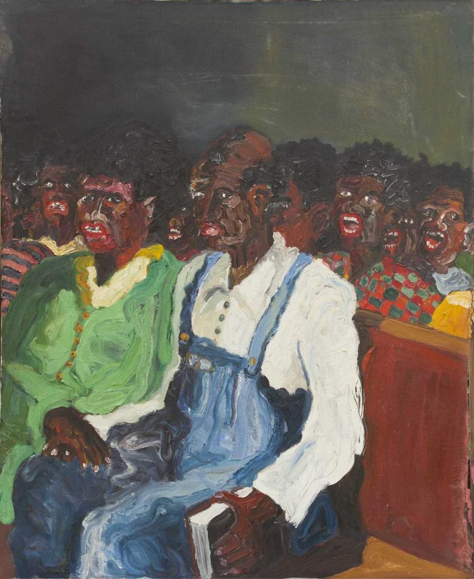 “Sunday Night,” a 1968 oil on canvas painting by Mike Henderson, will be on display at the Jan Shrem and Maria Manetti Shrem Museum of Art at UC Davis as part of an exhibit of Henderson’s work through June 25.