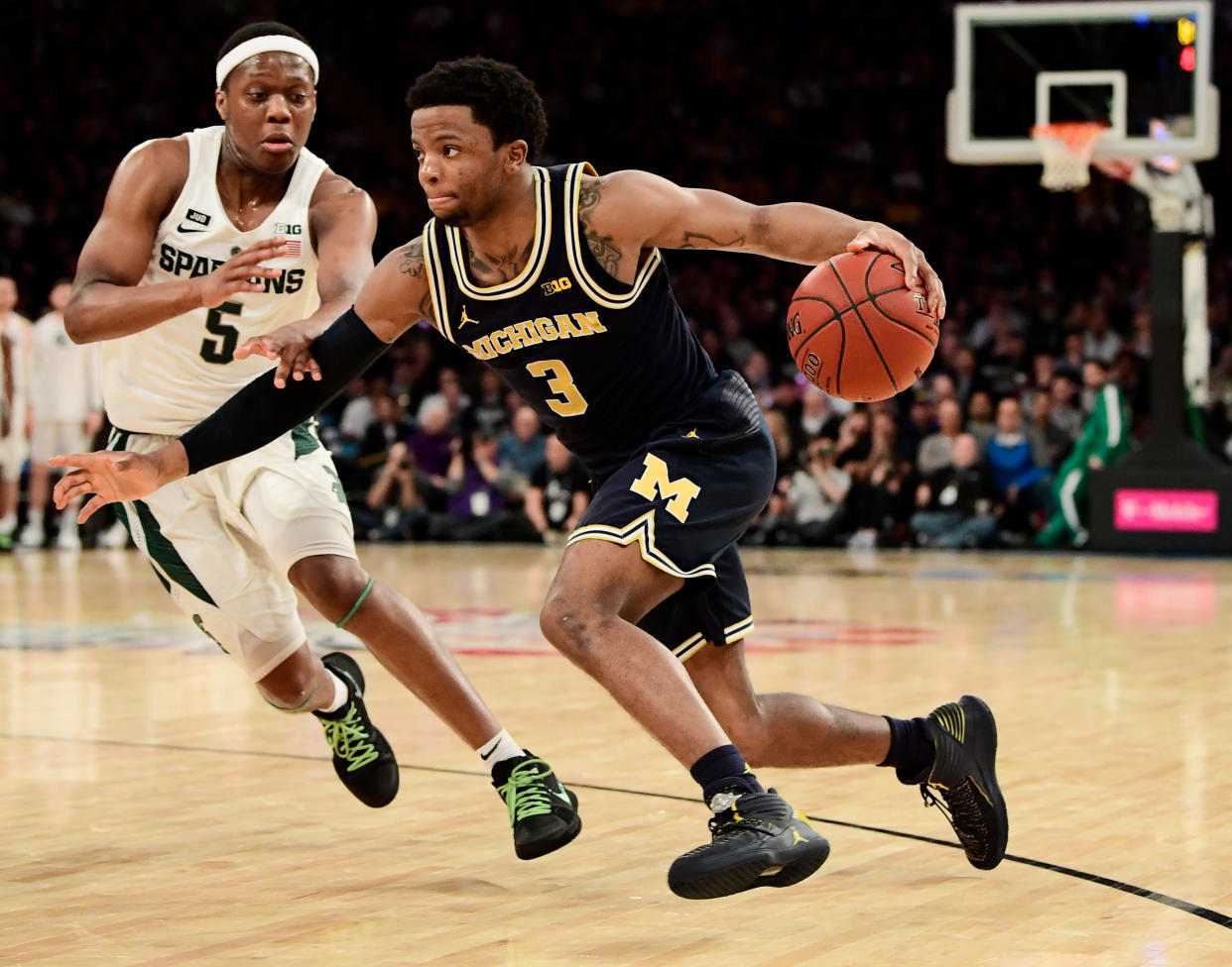 Michigan went 2-0 against Michigan State this year, but both make our list of opponents to fear in March. (Getty)