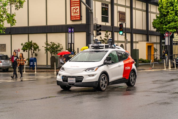 Cruise driverless car in San Francisco.