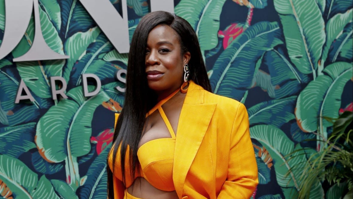 Uzo Aduba attends the Tony Awards ceremony in New York, where she announced Sunday that she is expecting her first child with her husband, Robert Sweeting. (Photo by Dominik Bindl/Getty Images)