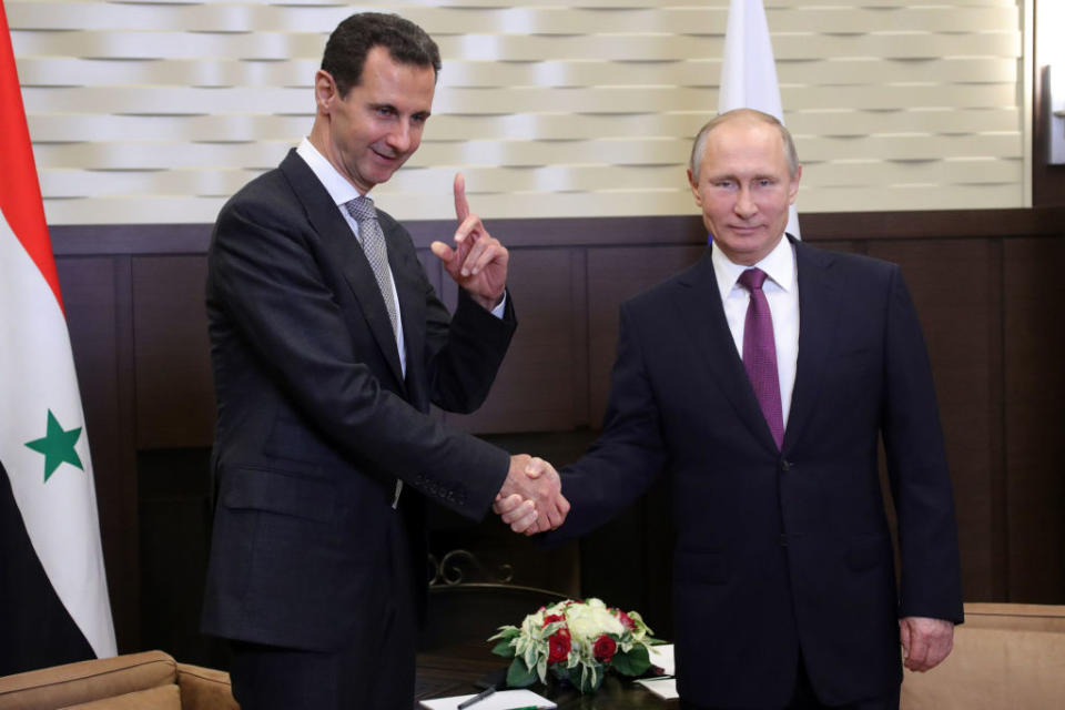 Russia has supported its ally Syria following co-ordinated air strikes.