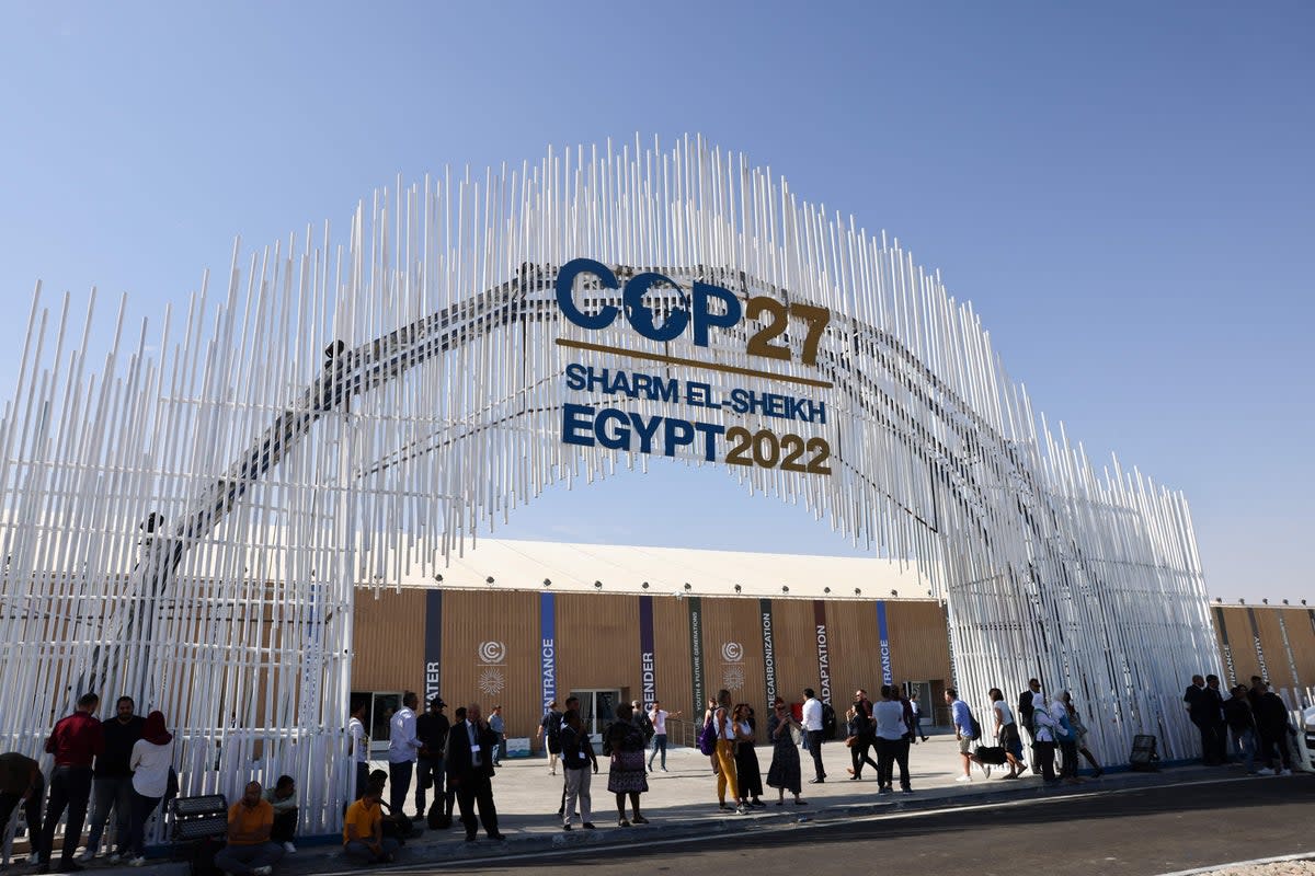 Cop27 opened its doors on Sunday.   (AFP via Getty Images)
