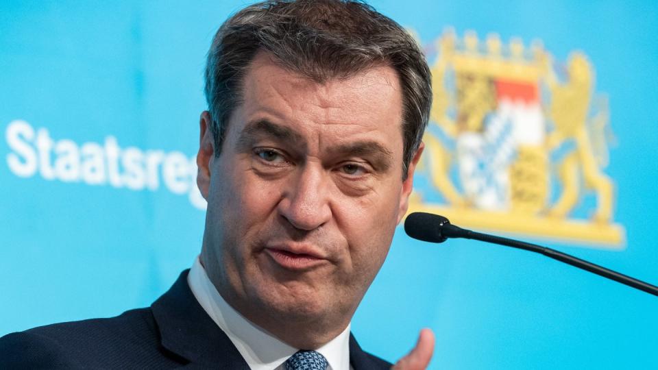 Bayerns Ministerpräsident Markus Söder sieht seinen Platz in München.