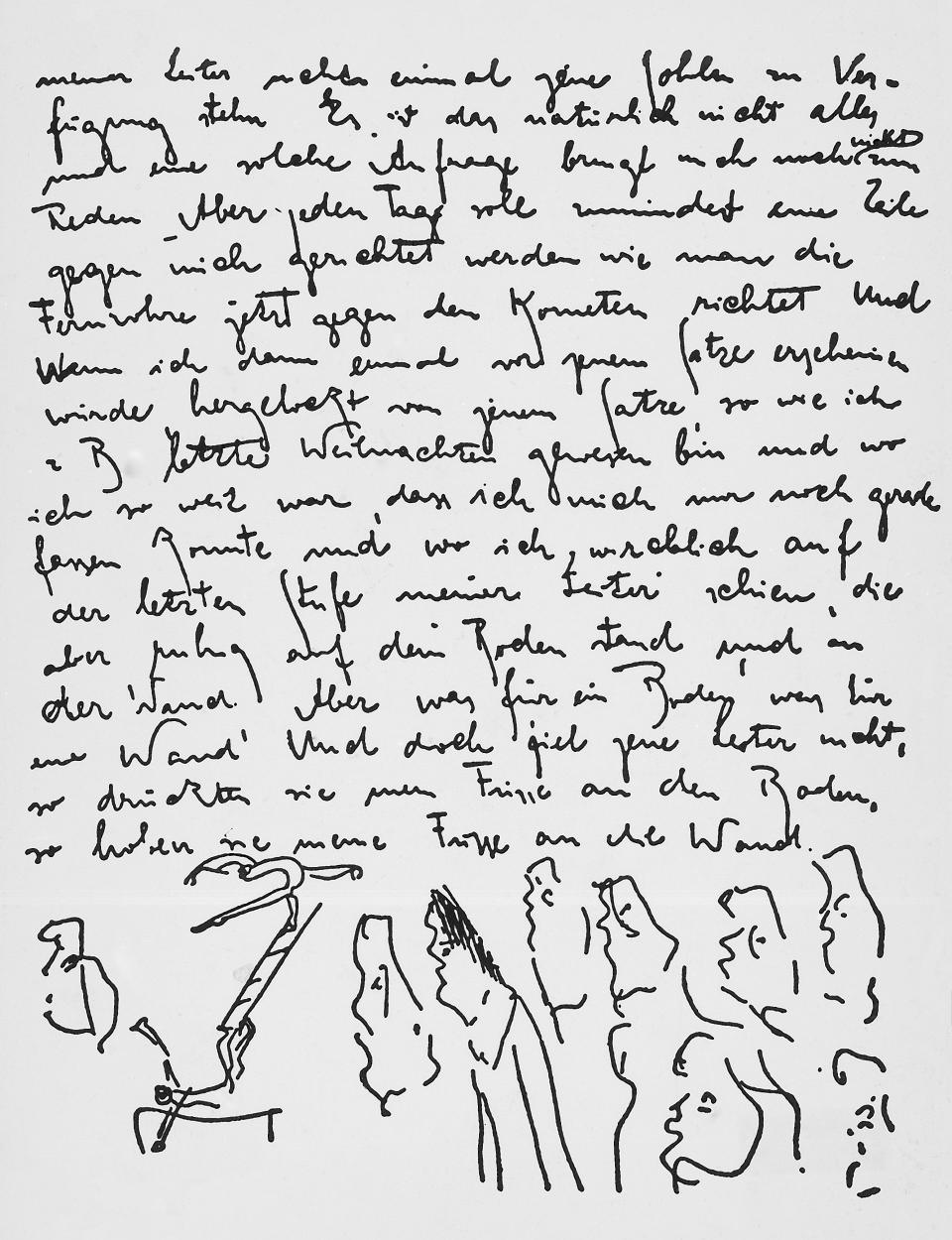 A page from Kafka's notebooks