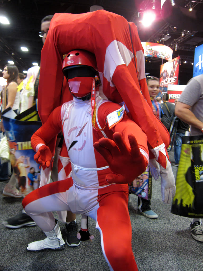 This Power Ranger carries a fallen comrade - San Diego Comic-Con 2012