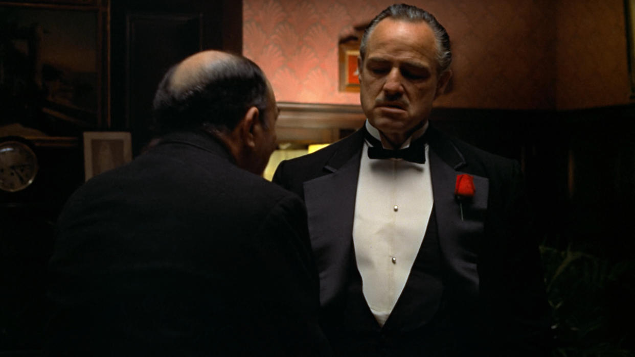  Marlon Brando in The Godfather. 