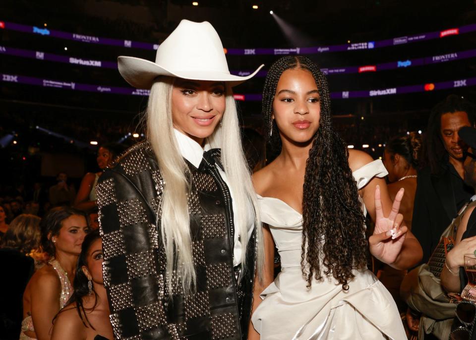beyonce and blue ivy at the grammy awards 2024