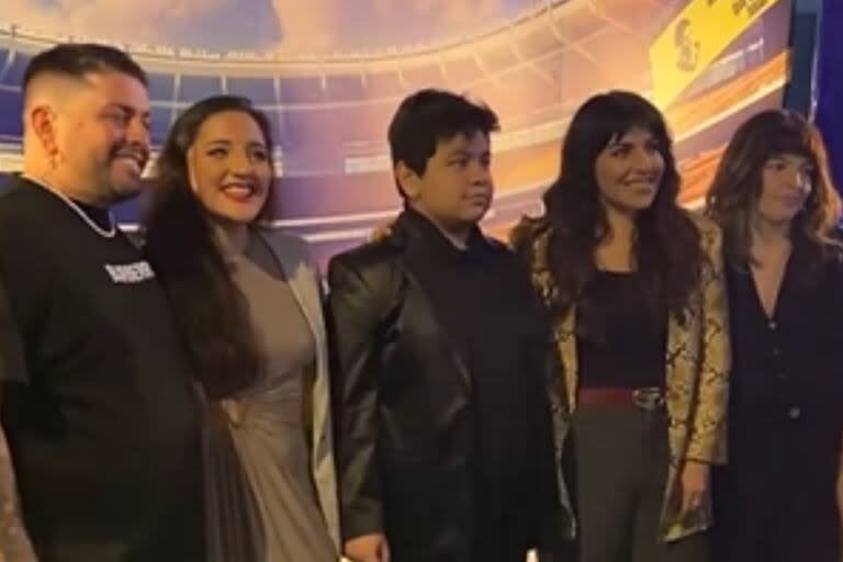 Diego Jr., Jana, Dieguito Fernando, Giannina y Dalma Maradona participaron de un evento en honor a su padre (Foto: Captura de Video / Instagram @diego_vive10)