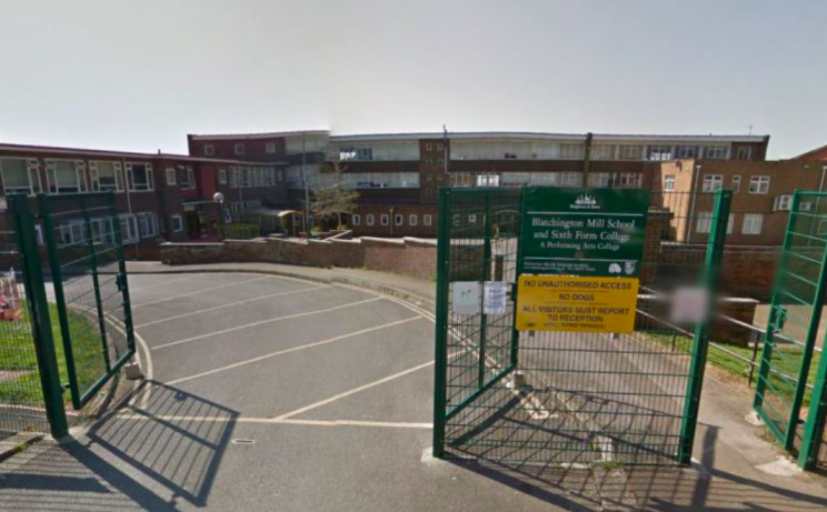 Pupils at Blatchington Mill School in Sussex can't seem to get to school on time (Google)