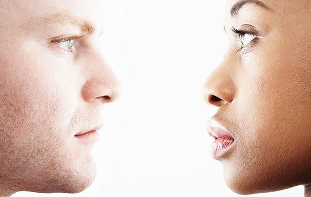 It turns out there's a reason you can't stare someone else in the eyes. Photo: Getty Images.