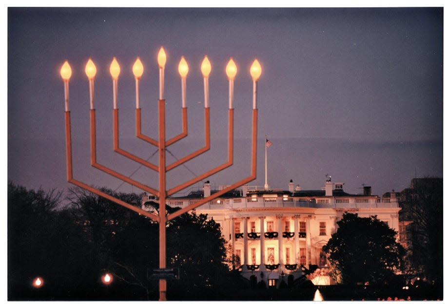 The National Menorah, near the White House.