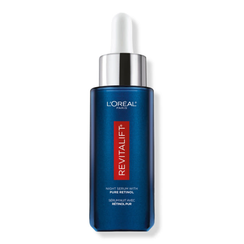 <p><a href="https://go.redirectingat.com?id=74968X1596630&url=https%3A%2F%2Fwww.ulta.com%2Fp%2Frevitalift-derm-intensives-night-serum-with-03-pure-retinol-pimprod2017418&sref=https%3A%2F%2Fwww.harpersbazaar.com%2Fbeauty%2Fskin-care%2Fg45805854%2Fbest-drugstore-retinol-creams%2F" rel="nofollow noopener" target="_blank" data-ylk="slk:Shop Now;elm:context_link;itc:0;sec:content-canvas" class="link ">Shop Now</a></p><p> Revitalift Derm Intensives Night Serum With 0.3% Pure Retinol</p><p>ulta.com</p><p>$36.99</p>