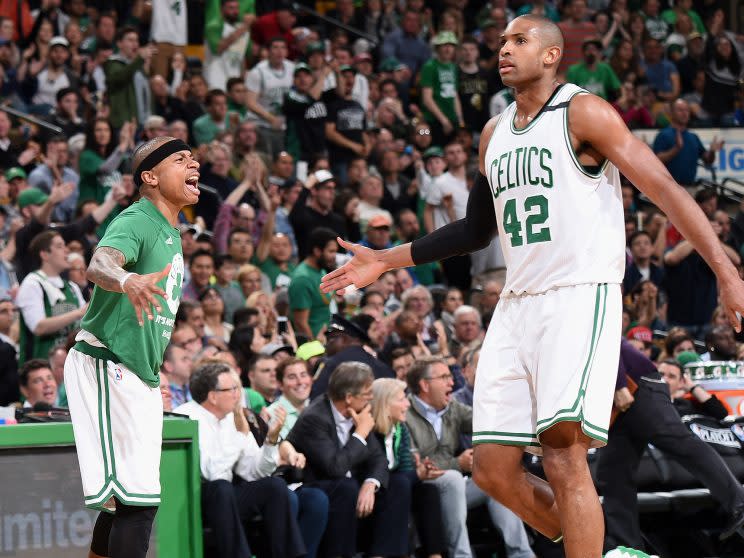 Isaiah Thomas and Al Horford did what the Celtics brought them to Boston to do. (Getty Images)