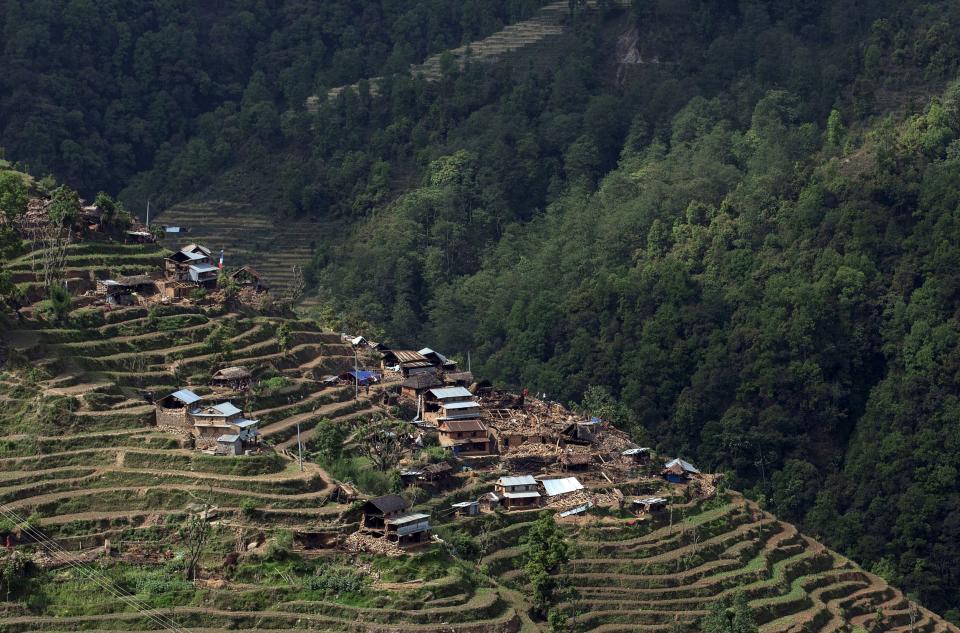 Los hermosos paisajes del norte de Nepal se han convertido en el escenario de la destrucción.<br><br>Crédito: REUTERS/Danish Siddiqui