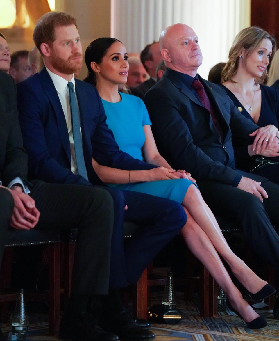 <h1 class="title">The Duke And Duchess Of Sussex Attend The Endeavour Fund Awards</h1><cite class="credit">Paul Edwards/Getty Images</cite>