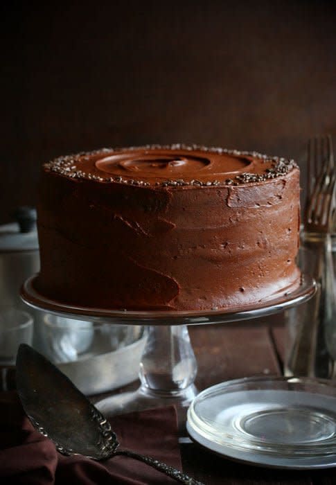 <strong>Get the <a href="https://iambaker.net/chocolate-avocado-cake/" target="_blank">Chocolate Avocado Cake</a> recipe from I Am Baker</strong>