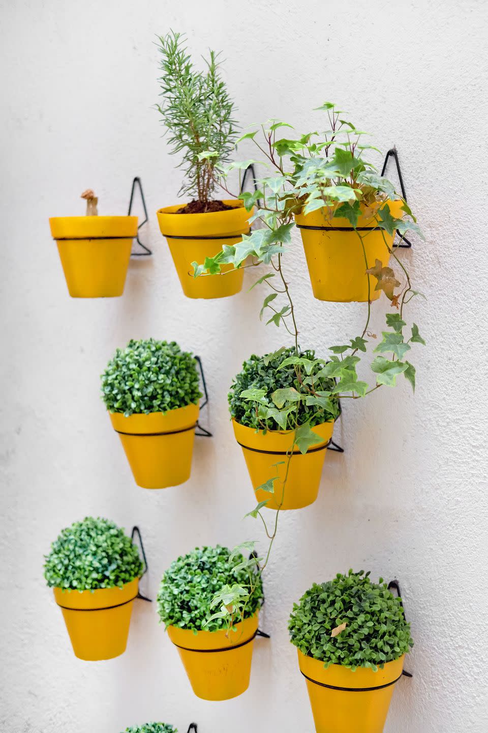 patio decor ideas wall space planters