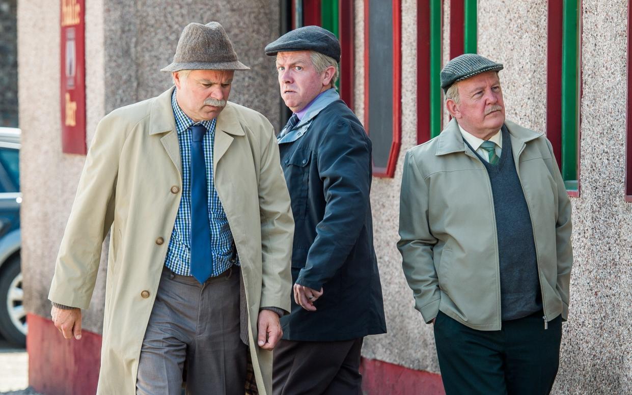 Greg Hemphill as Victor, Mark Cox as Tam and Ford Kiernan as Jack - WARNING: Use of this copyright image is subject to the terms of use of BBC Pictures' Digital Picture