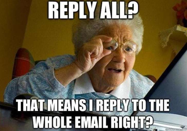 Replying all in email meme. (PHOTO: Screenshot)