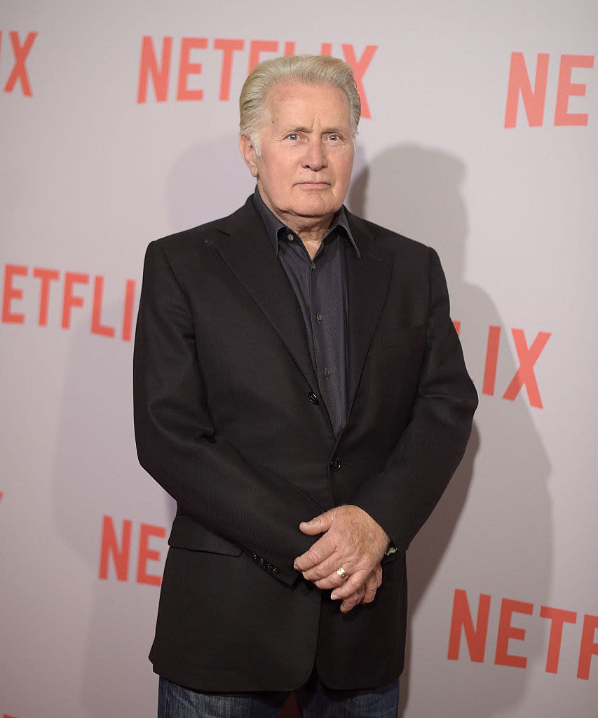 Martin Sheen poses for a photo at a Netflix event
