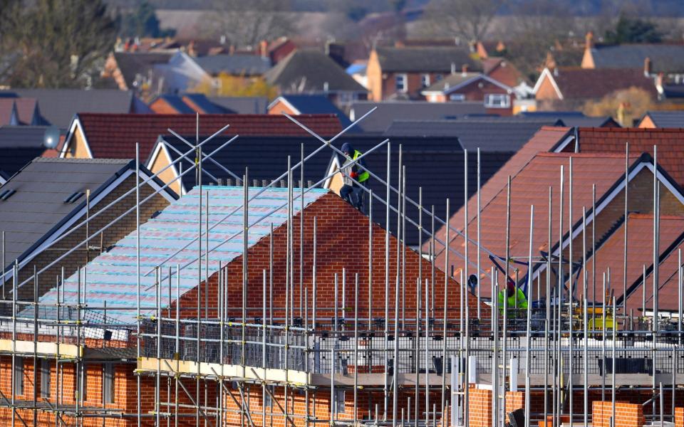 MBARGOED TO 0001 MONDAY MARCH 25 File photo dated 01/02/18 of houses under construction. More than a million homes could be built on brownfield land, helping to meet housing demand and regenerate towns and cities, campaigners say. PRESS ASSOCIATION Photo. Issue date: Monday March 25, 2019. A new analysis of councilsÕ brownfield land registers by the Campaign to Protect Rural England (CPRE) suggests there is space for a million homes on suitable sites which were previously built on and now sit derelict or vacant. See PA story ENVIRONMENT Housing. Photo credit should read: Joe Giddens/PA Wire - Joe Giddens/PA Wire