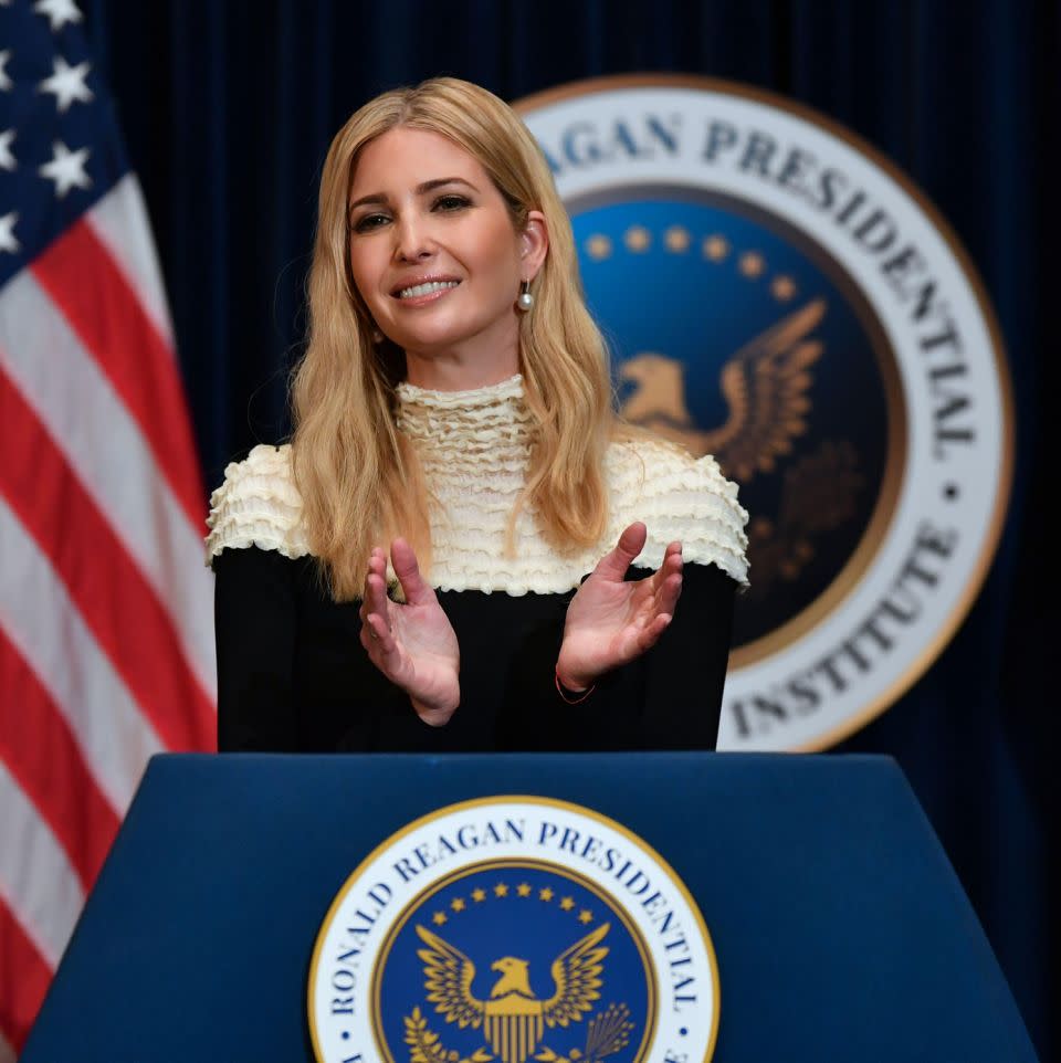 Ivanka's come under fire for her belated tweets to Harry and Meghan. Photo: Getty