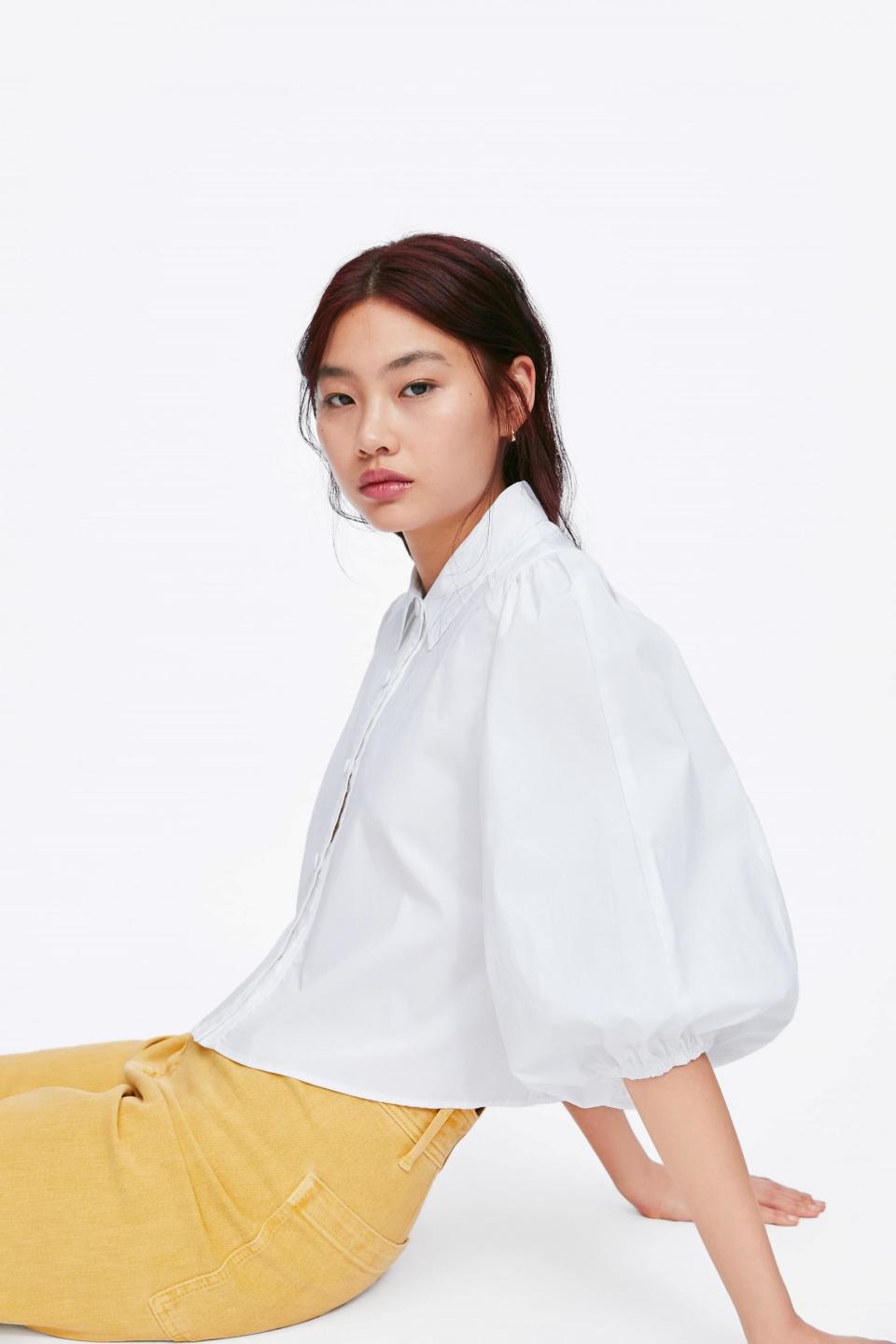 Puff-sleeve blouse, £29.99, Zara (zara.com) (Zara)