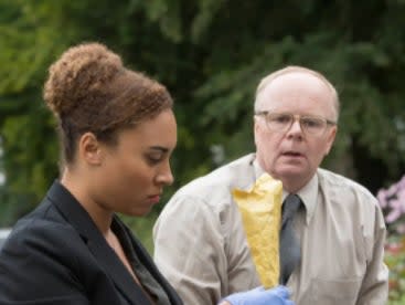 Tala Gouveia and Jason Watkins as contrasting detectives in ‘McDonald & Dodds’ITV