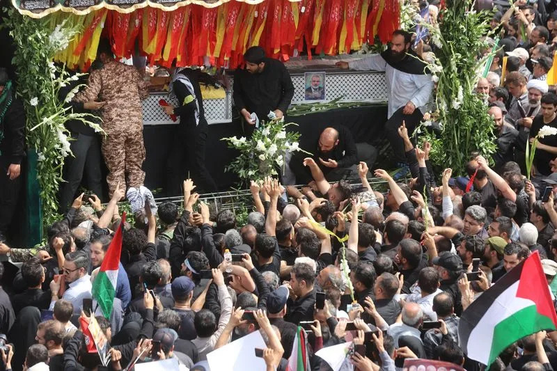 Iranians attend funeral procession for Hamas chief, Ismail Haniyeh in Tehran