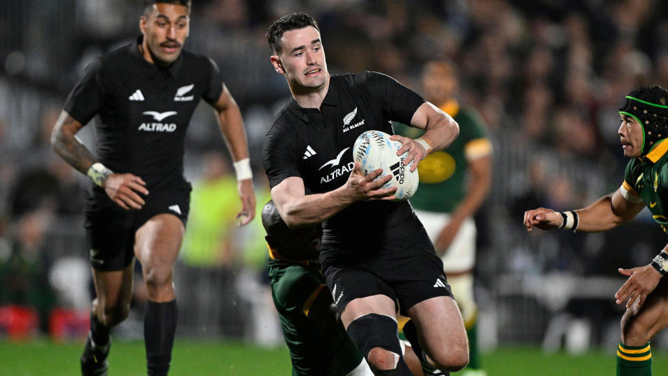 Will Jordan on a run for New Zealand. Credit: Alamy