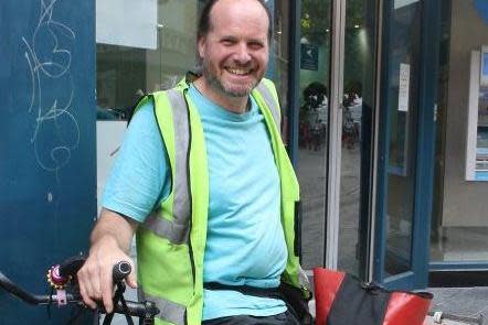 John loves chopping wood and looking after his bike (John Cossham)