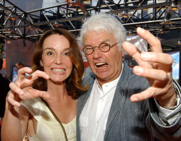 Director Jean-Jacques Annaud and Philippine LeRoy-Beaulieu at the Los Angeles premiere of Universal's Two Brothers