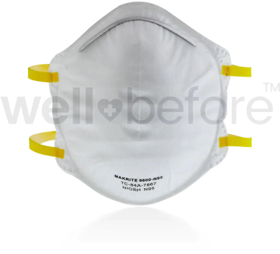 Makrite 9600 N95 - NIOSH Approved - Respirator Face Mask