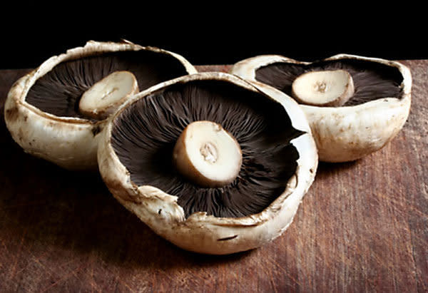 We know: Portobello mushrooms are not steak. Still, they often show up on menus as the token vegetarian option for a good reason. They're thick, have a rich flavor, and can stand up to marinating and roasting or grilling without wilting the way some other vegetables do, which makes them the ideal filling for meatless sandwiches. They take just 12 minutes to brown in a 375-degree oven.  <b>Get the recipe: <a href="http://www.oprah.com/food/Roasted-Portobello-Mushrooms-Recipe_1" target="_blank">Roasted Portobello Mushrooms</a></b>