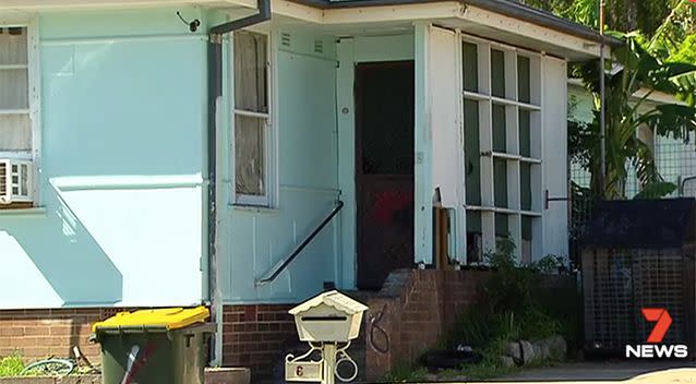 The child was confronted by the armed youths while sitting on the front steps of her western Sydney home. Photo: 7 News